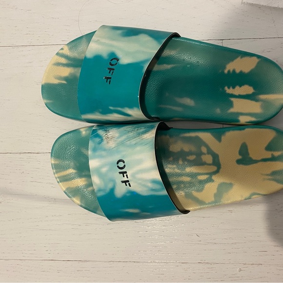 OffWhite Shoes Off White Tie Dye Pool Slides Poshmark